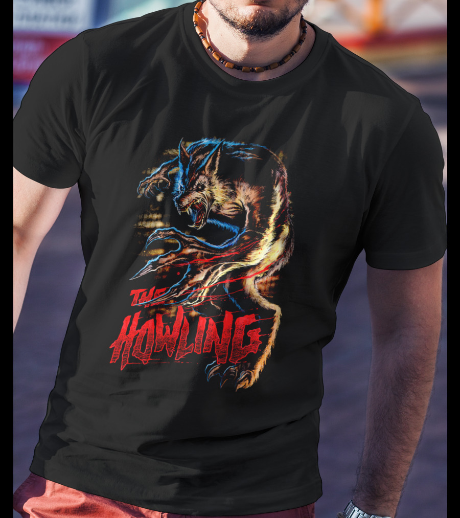 The Howling Werewolf Creature Retro Horror T-Shirt