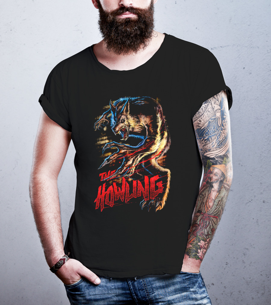 The Howling Werewolf Creature Retro Horror T-Shirt