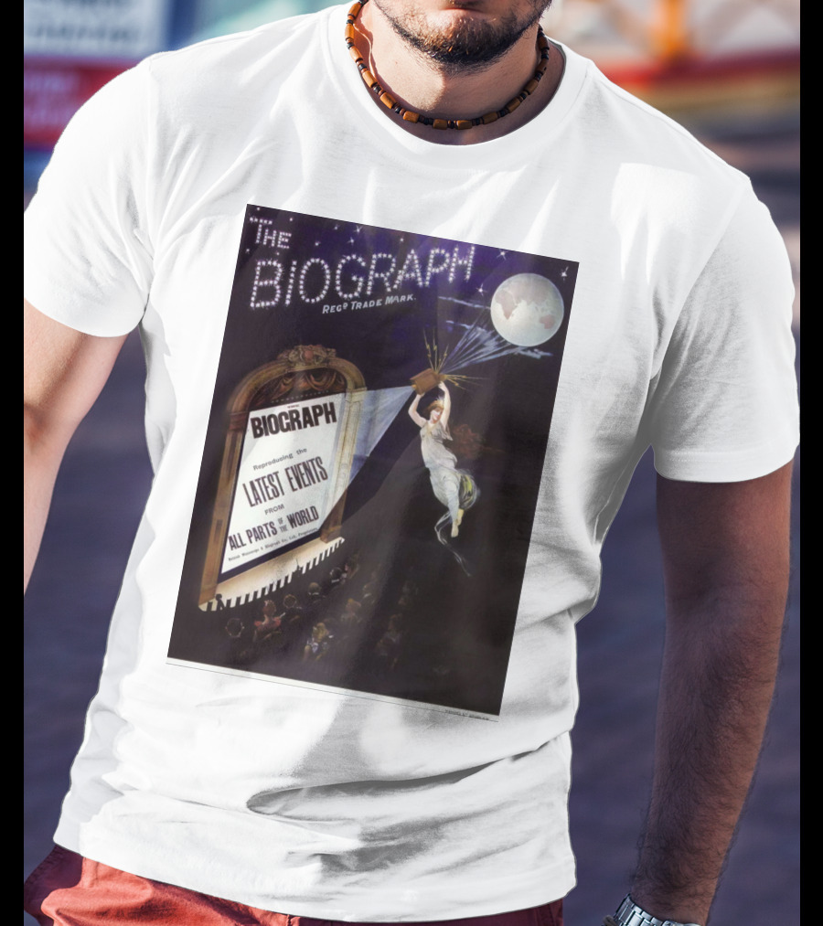 The Biograph 1910 Reg Trade Mark Biograph Presenting Latest Events From All Parts Of The World T-Shirt