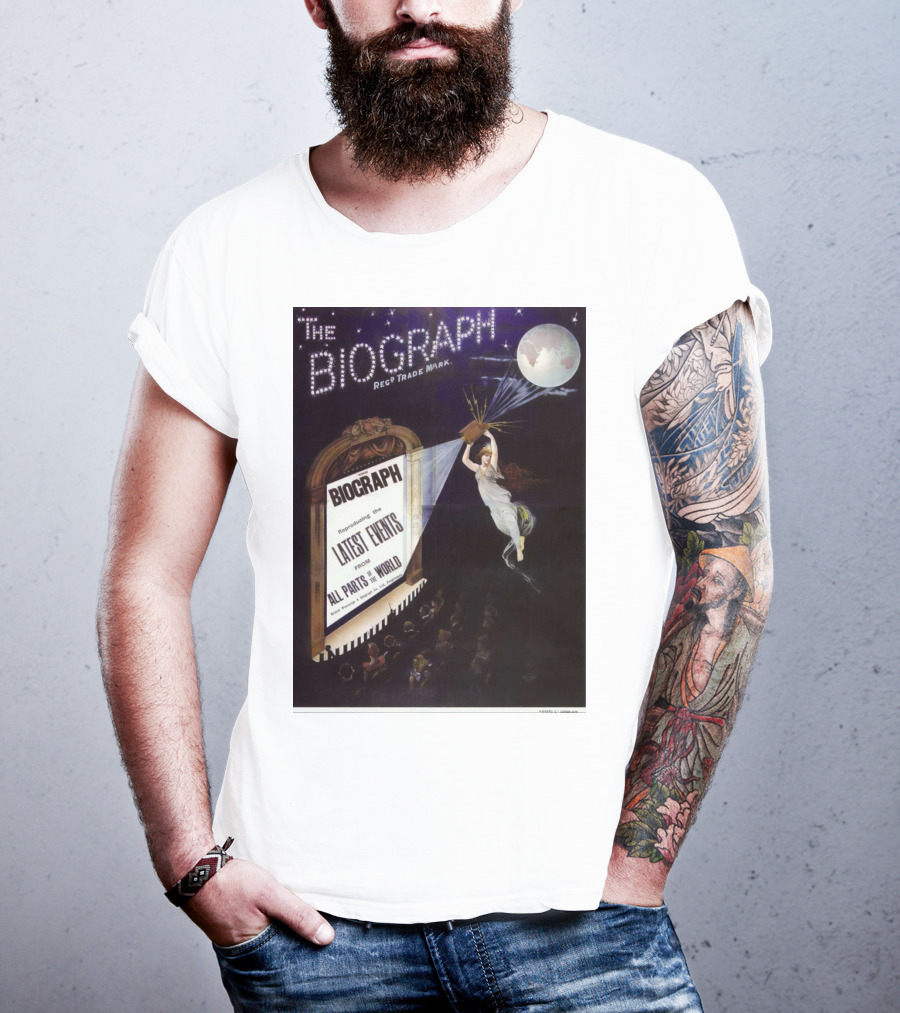 The Biograph 1910 Reg Trade Mark Biograph Presenting Latest Events From All Parts Of The World T-Shirt
