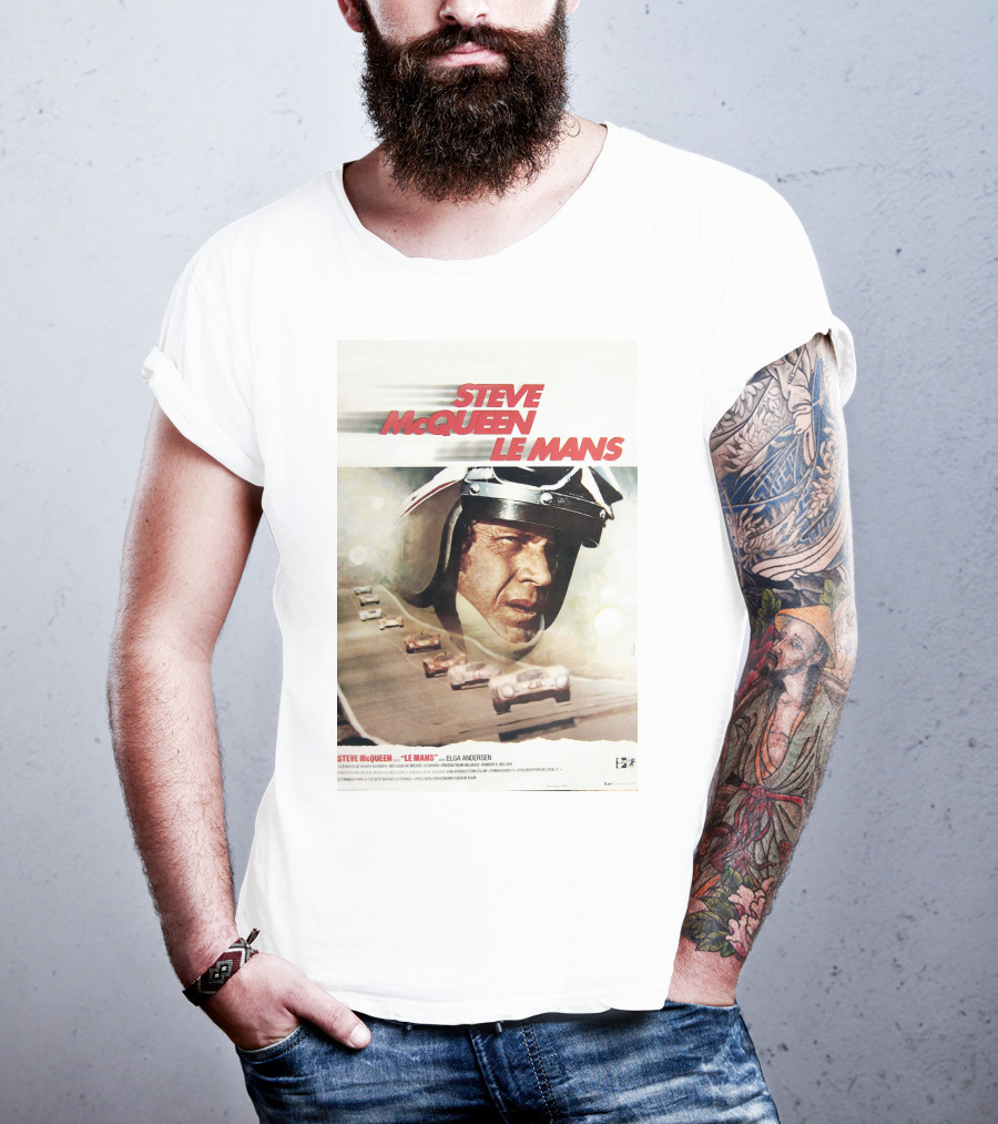 Steve McQueen Le Mans 1971 Racing Film T-Shirt
