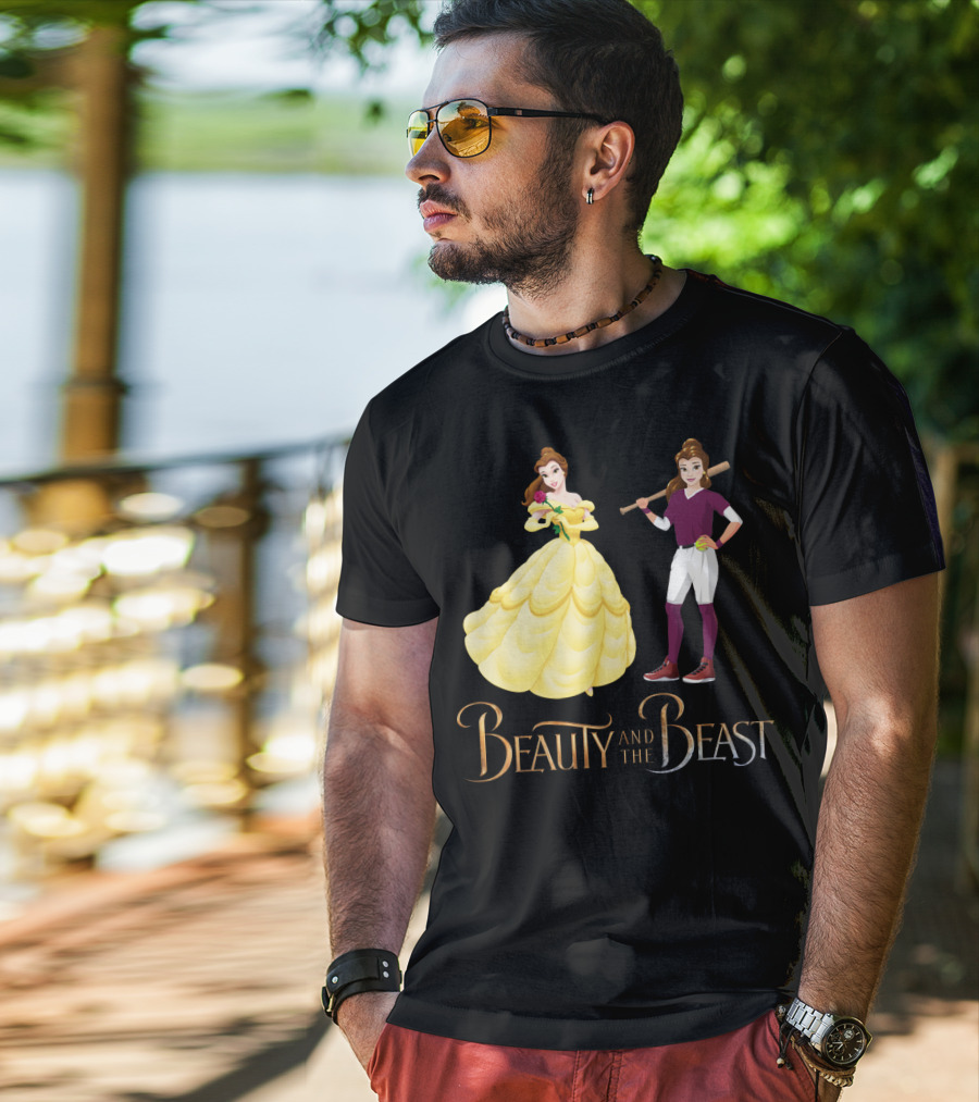 Beauty And The Beast Softball T-Shirt