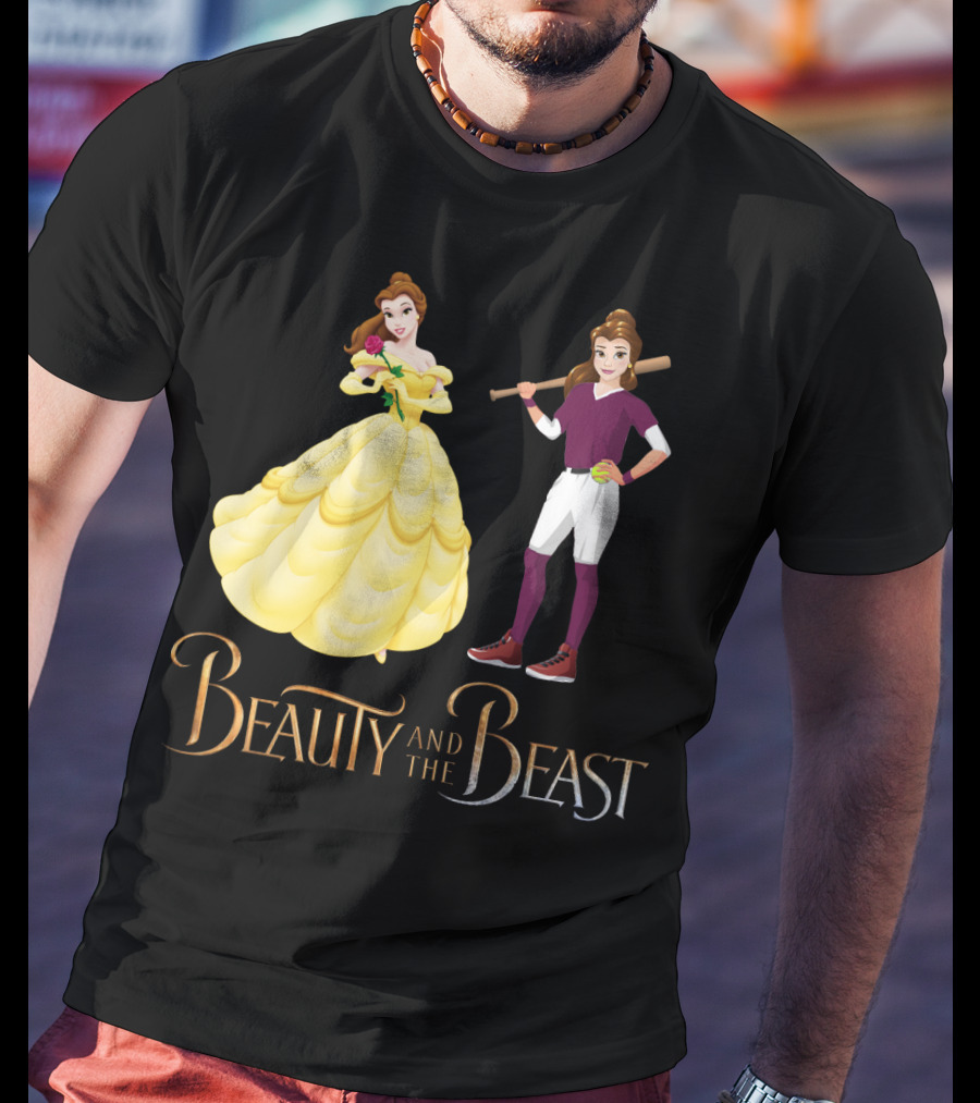 Beauty And The Beast Softball T-Shirt