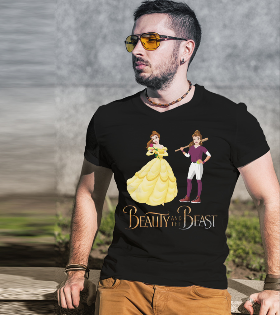 Beauty And The Beast Softball T-Shirt