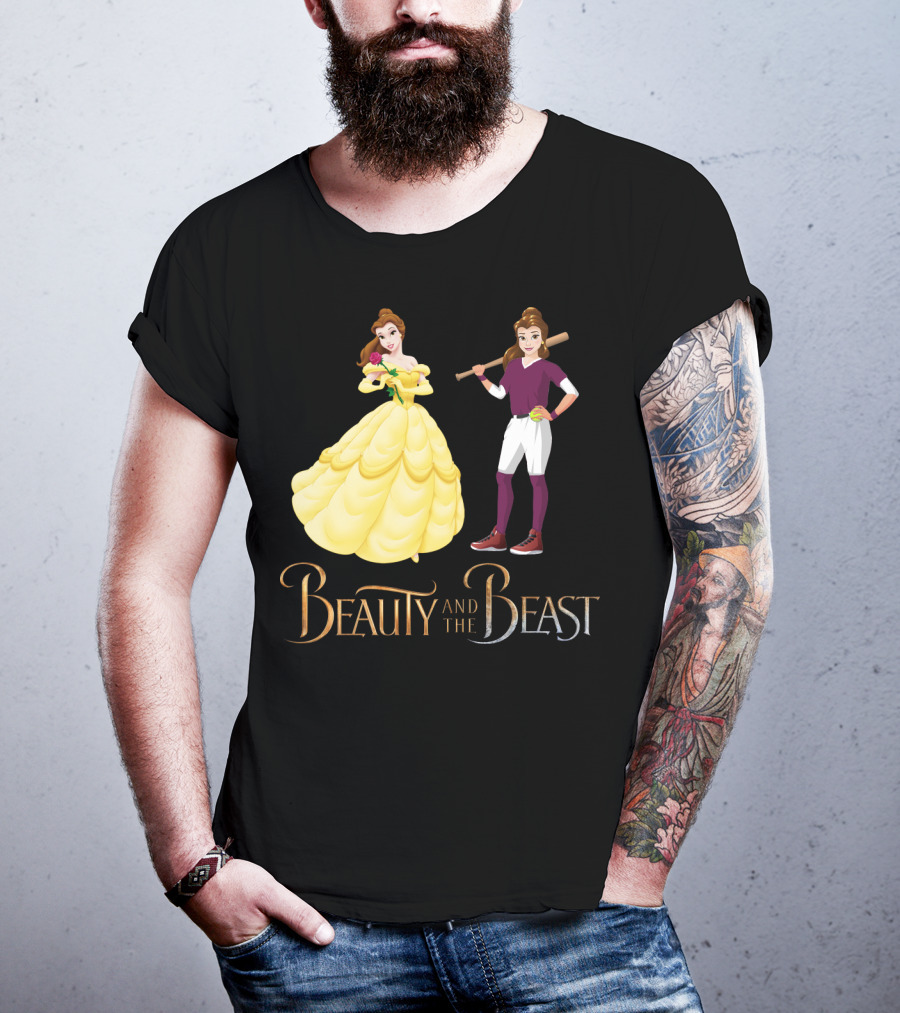 Beauty And The Beast Softball T-Shirt