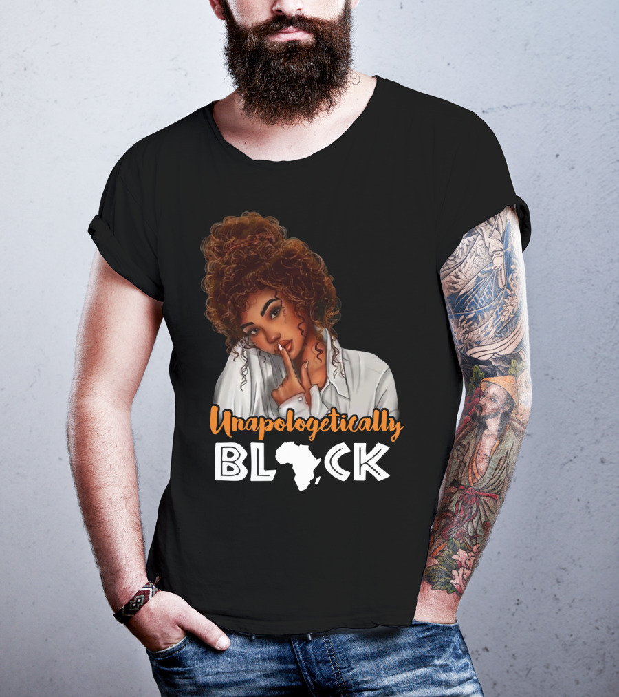 Unapologetically Black African Map T-Shirt