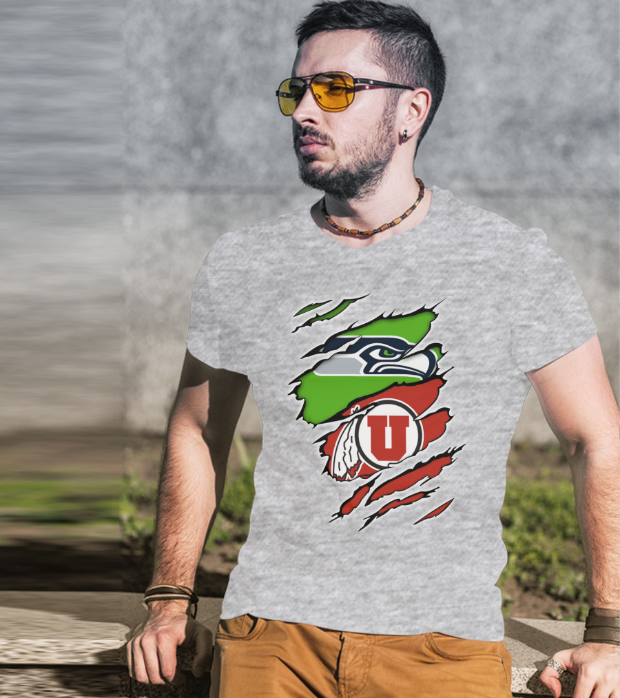 Seahawks Utes Hybrid Claw T-Shirt