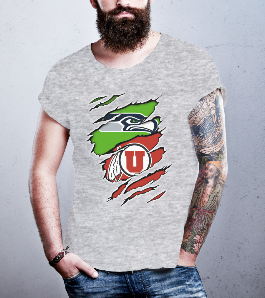 Seahawks Utes Hybrid Claw T-Shirt