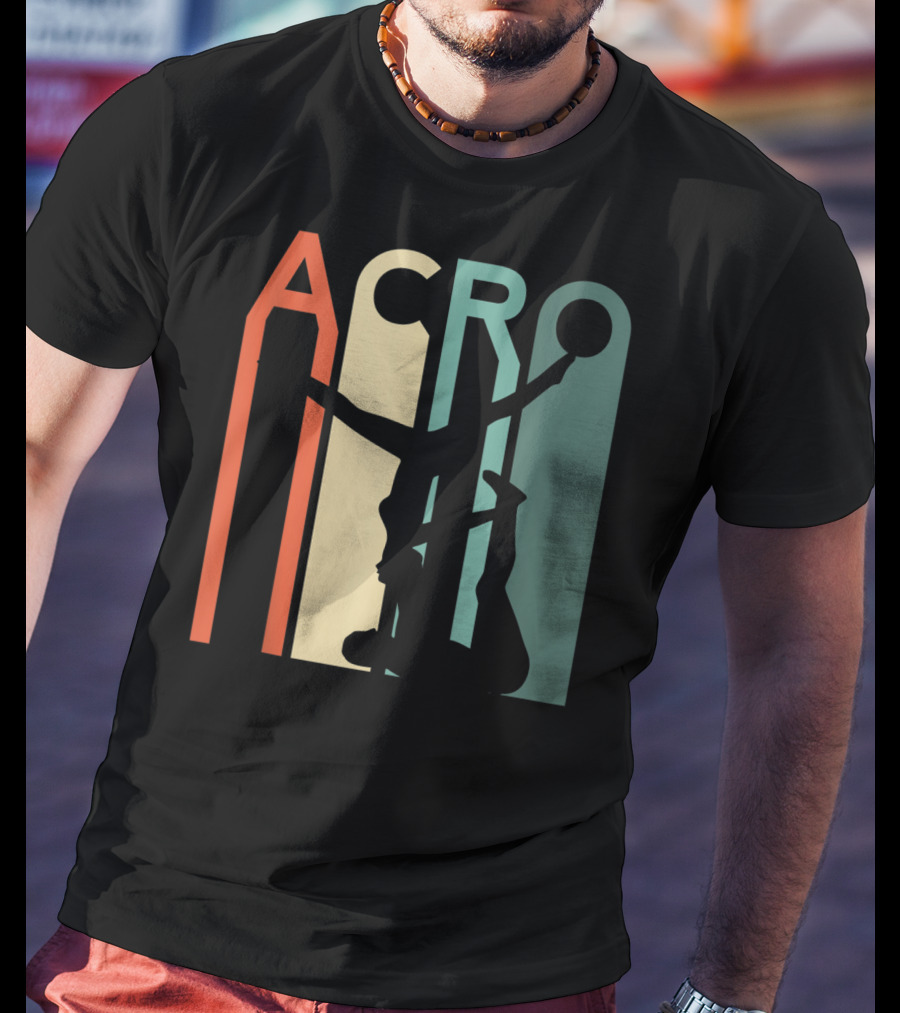 Acro Yoga Vintage Yoga Couple Hot Retro T-Shirt