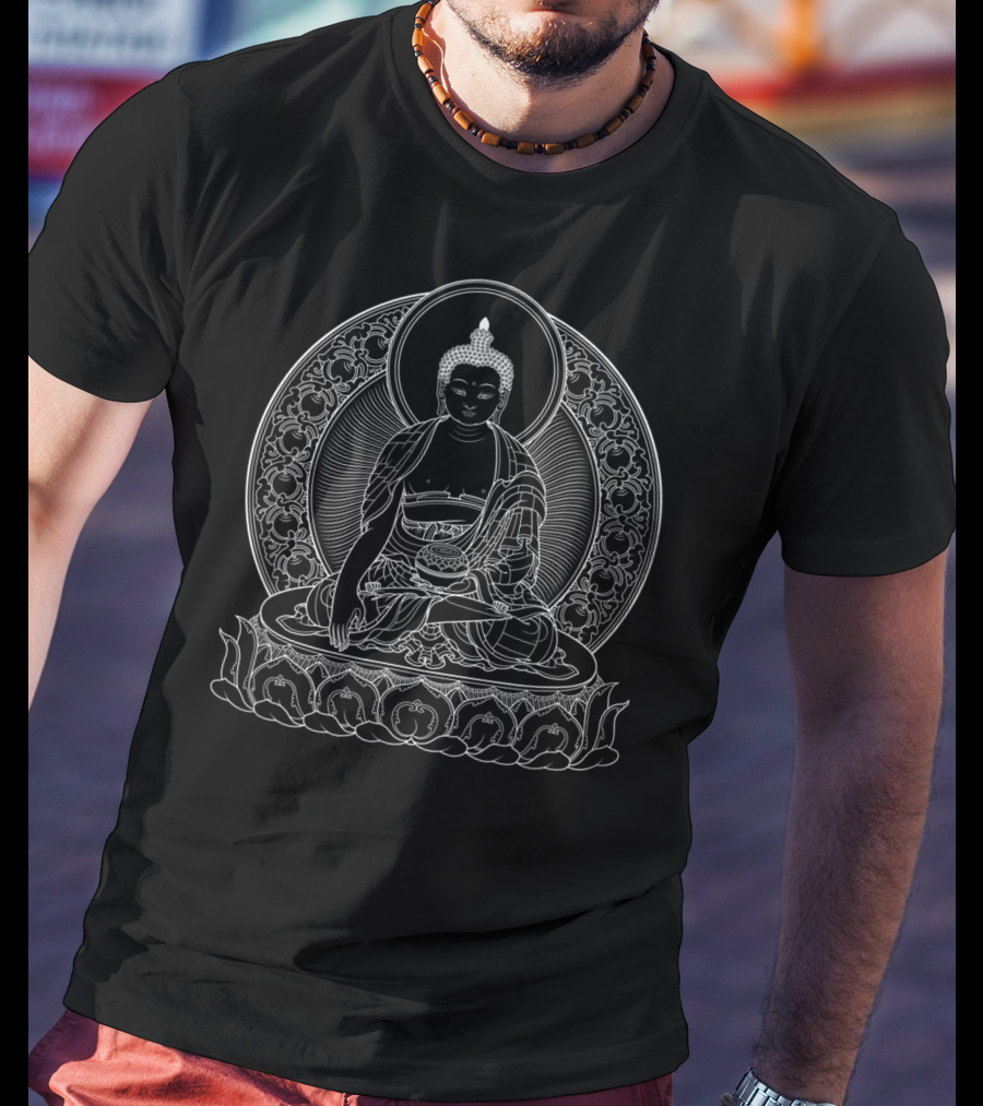 Buddha Buddhist Meditation Zen Yoga Mandala Symbolism T-Shirt