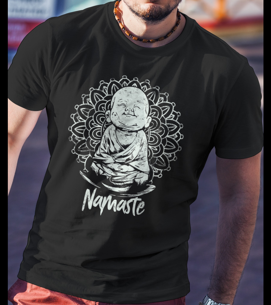 Buddha Meditation Namaste Mandala Yoga T-Shirt