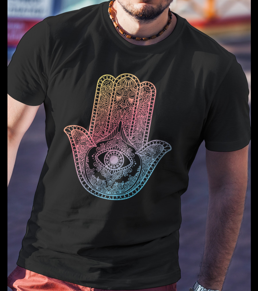 Buddhist Hamsa Hand Om Meditation Spiritual Yoga T-Shirt