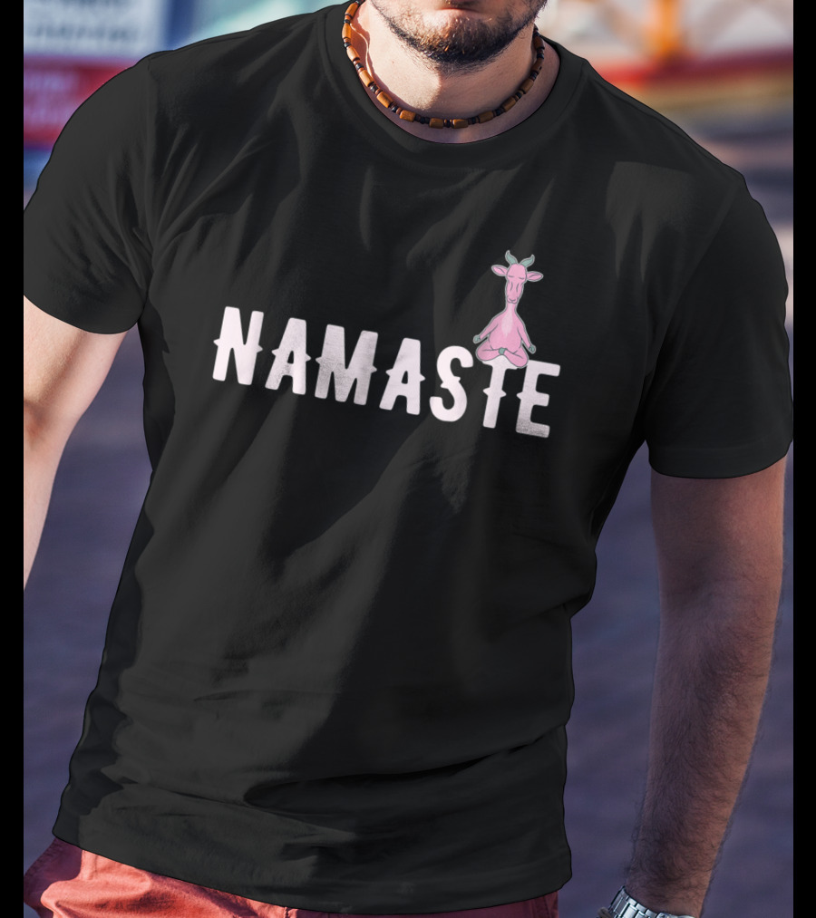 Namaste Goat Yoga Cute Funny Yogi T-Shirt