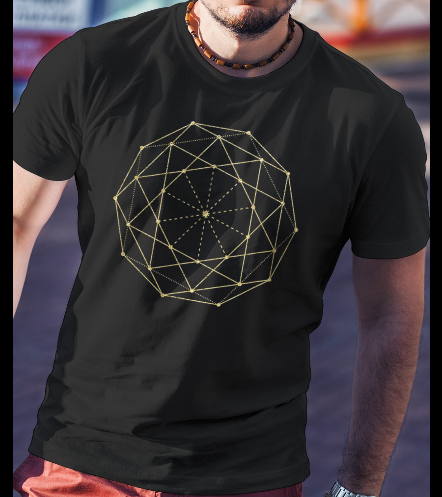 Decagon Sacred Geometry Yoga Formation T-Shirt