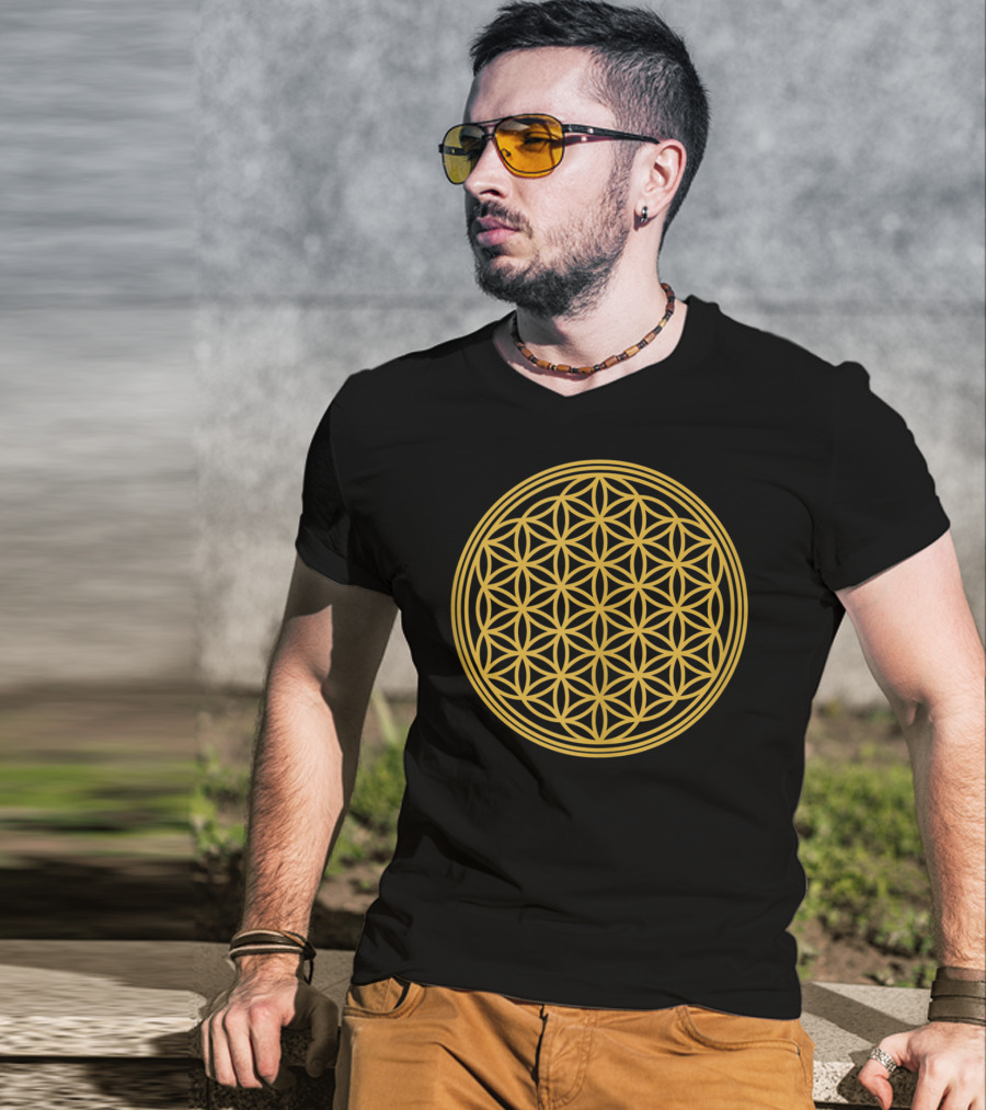 Flower Of Life Sacred Geometry Meditation T-Shirt