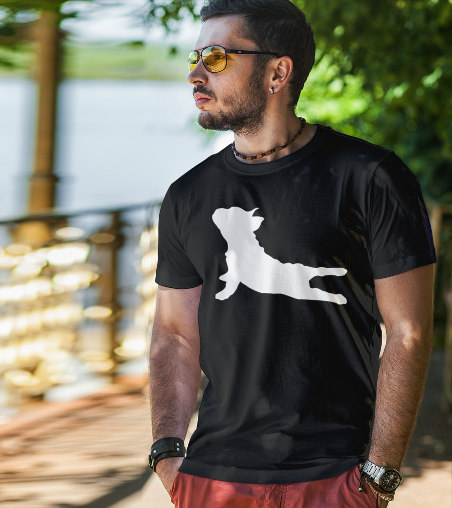 French Bulldog Yoga Pose T-Shirt