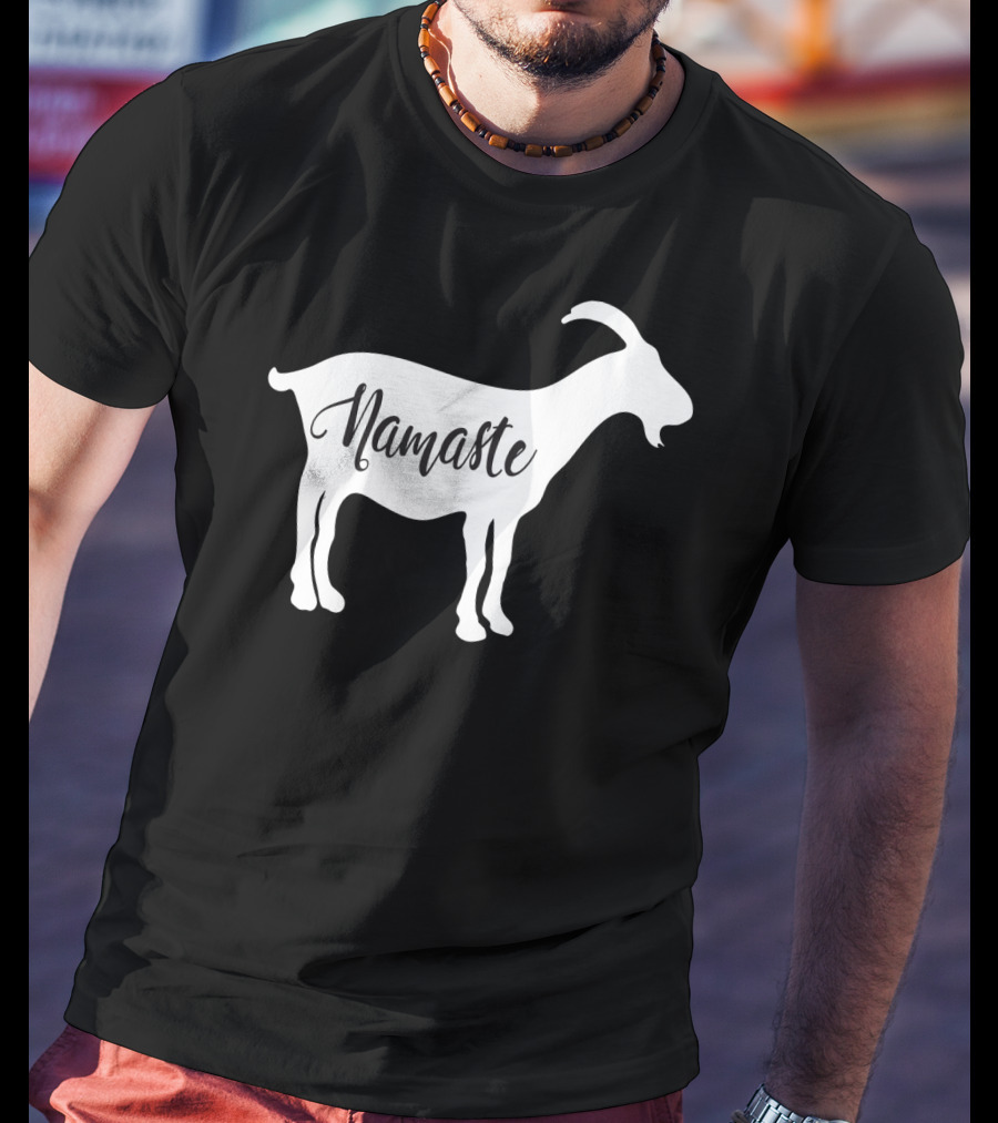 Goat Namaste Yoga Symbol T-Shirt