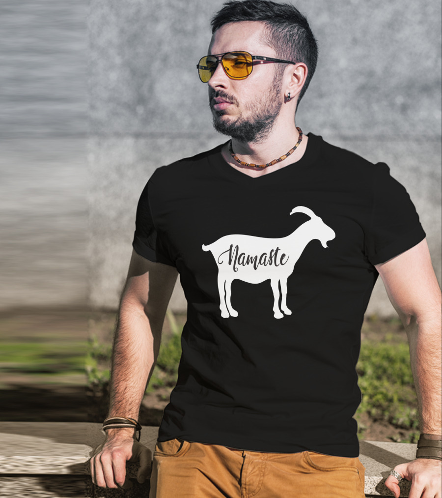 Goat Namaste Yoga Symbol T-Shirt