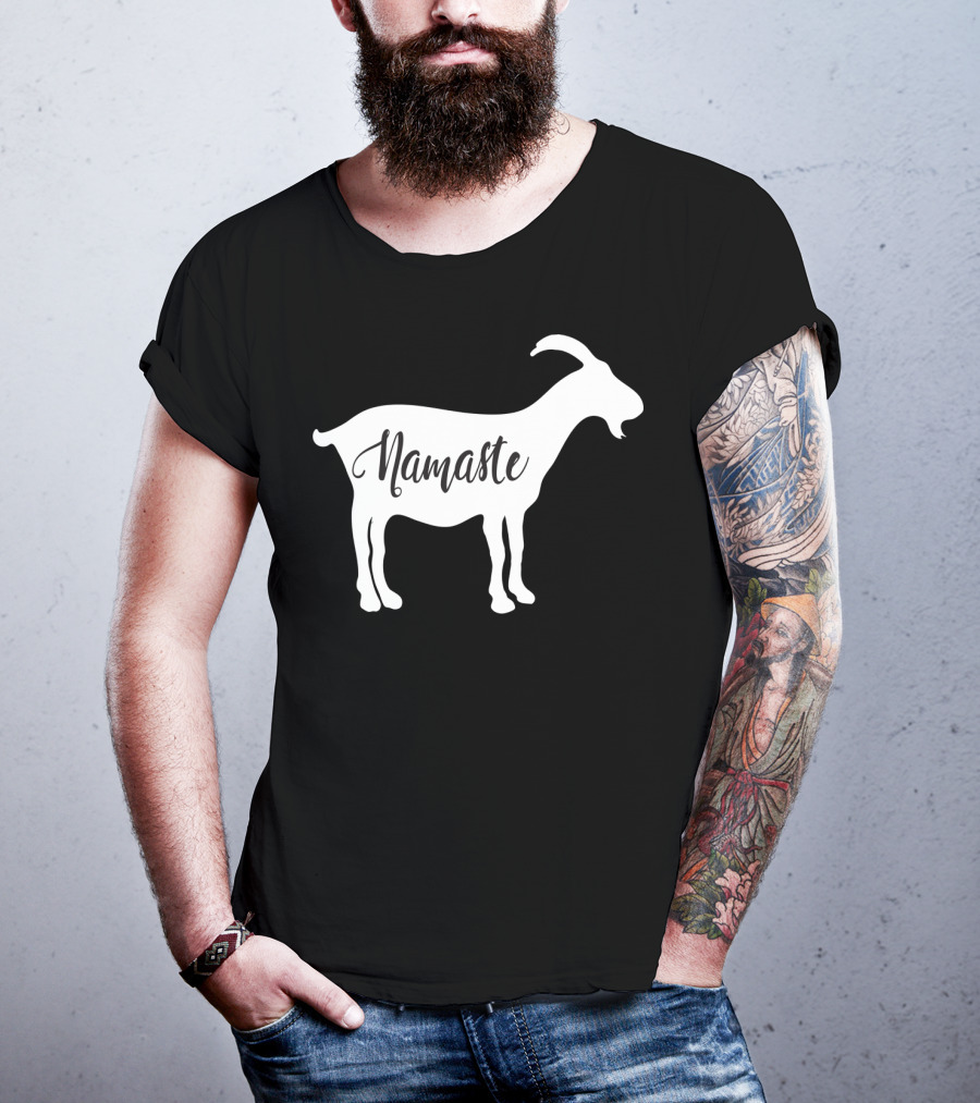 Goat Namaste Yoga Symbol T-Shirt
