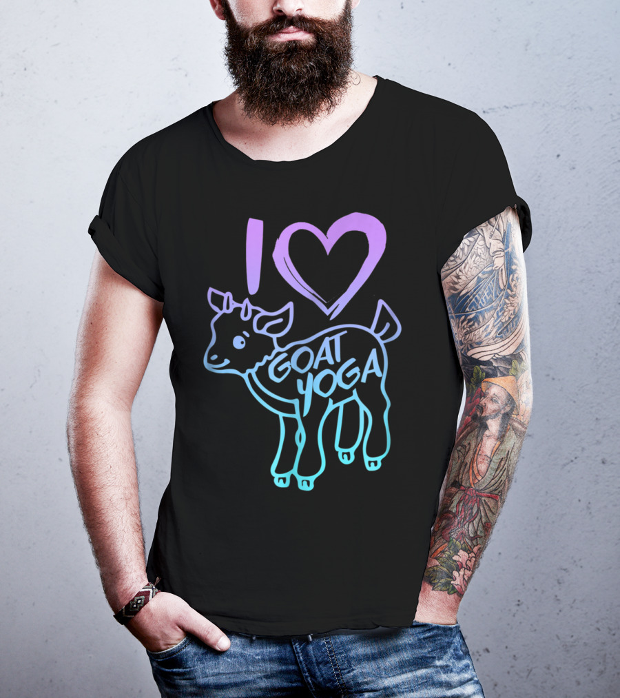 I Heart Goat Yoga Love Goat Yoga T-Shirt