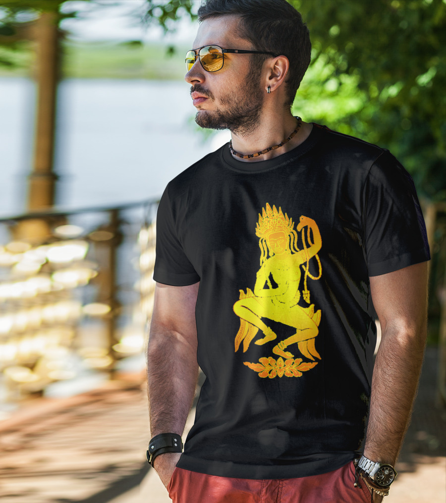 Yoga Meditation Gold Apsara Nymph Dance T-Shirt