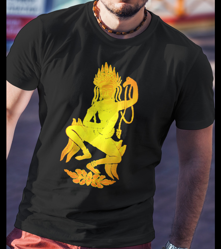 Yoga Meditation Gold Apsara Nymph Dance T-Shirt