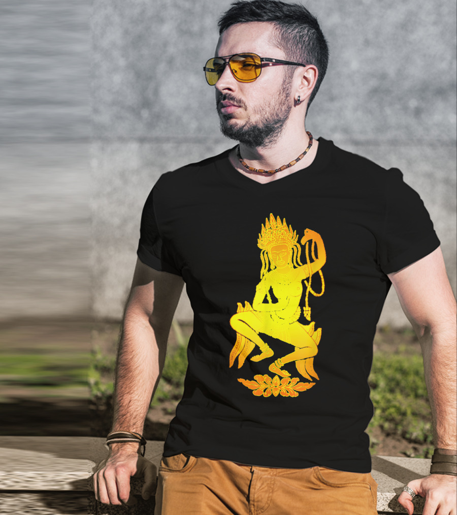 Yoga Meditation Gold Apsara Nymph Dance T-Shirt