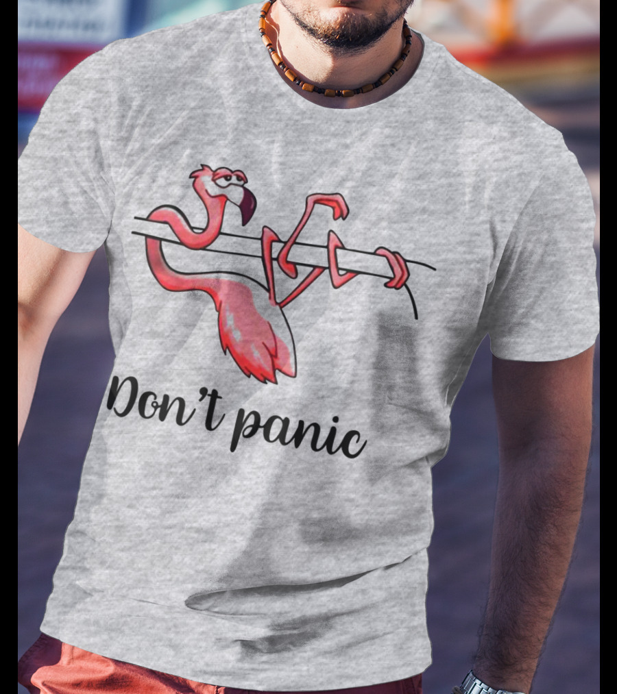 Flamingo Don't Panic T-Shirt