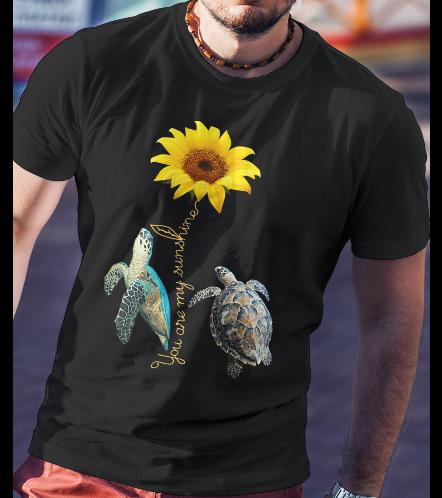 You Are My Sunshine Turtle Sunflower T-Shirt