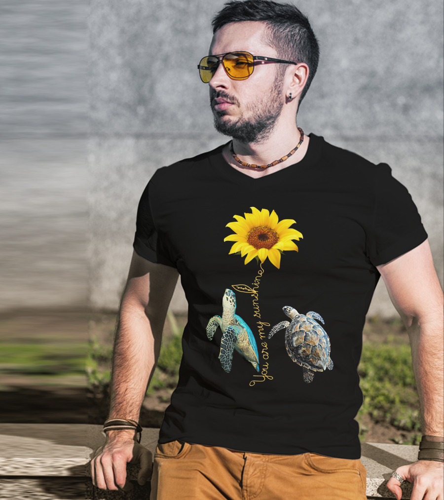 You Are My Sunshine Turtle Sunflower T-Shirt