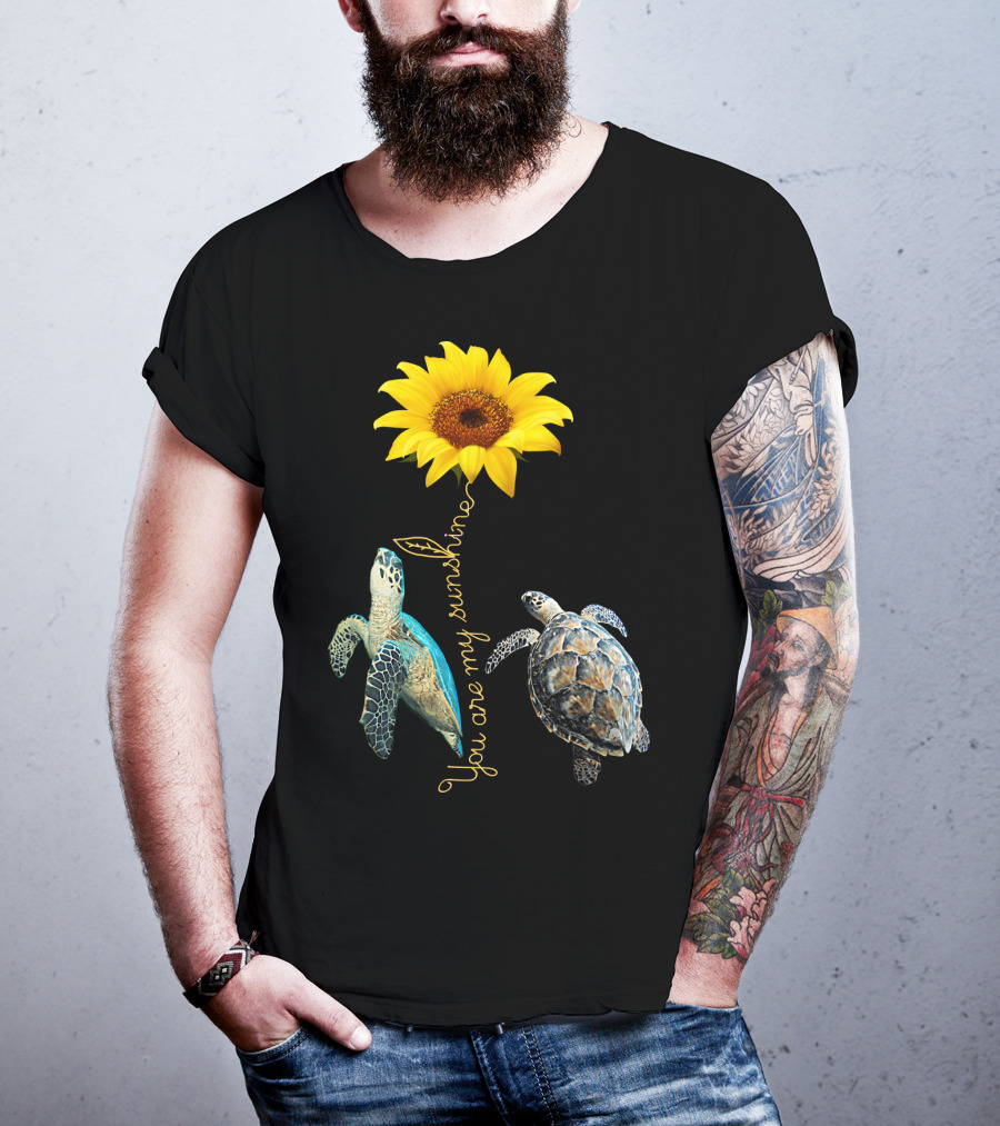 You Are My Sunshine Turtle Sunflower T-Shirt