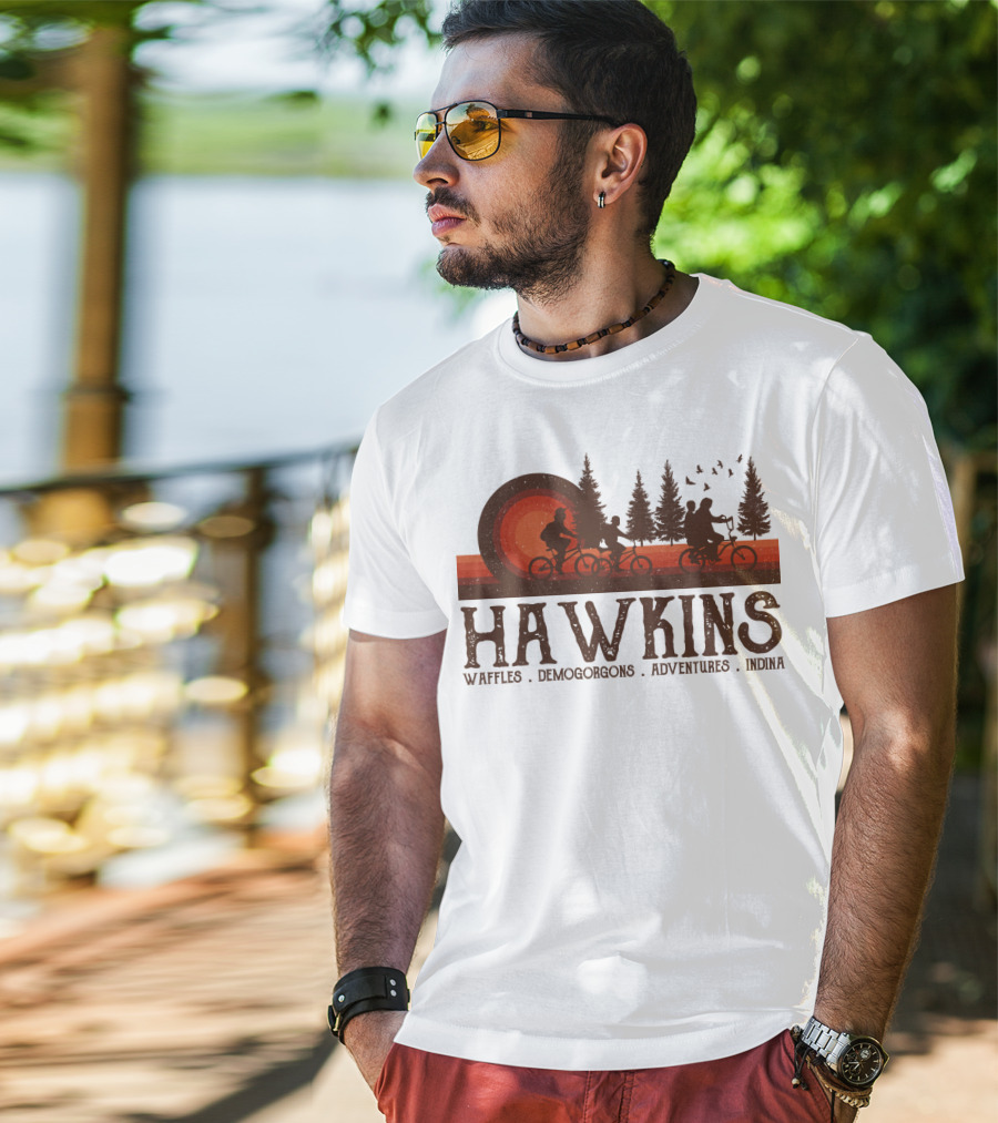 Hawkins Waffles Demogorgons Adventures Indina T-Shirt