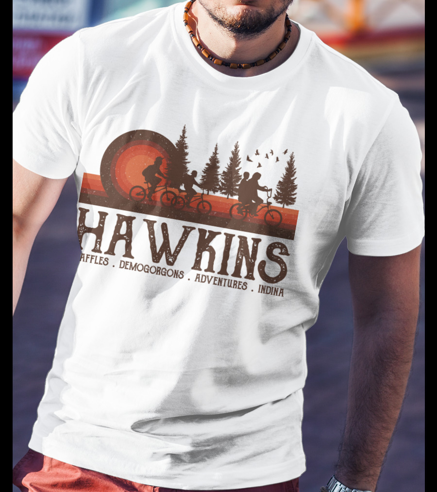 Hawkins Waffles Demogorgons Adventures Indina T-Shirt