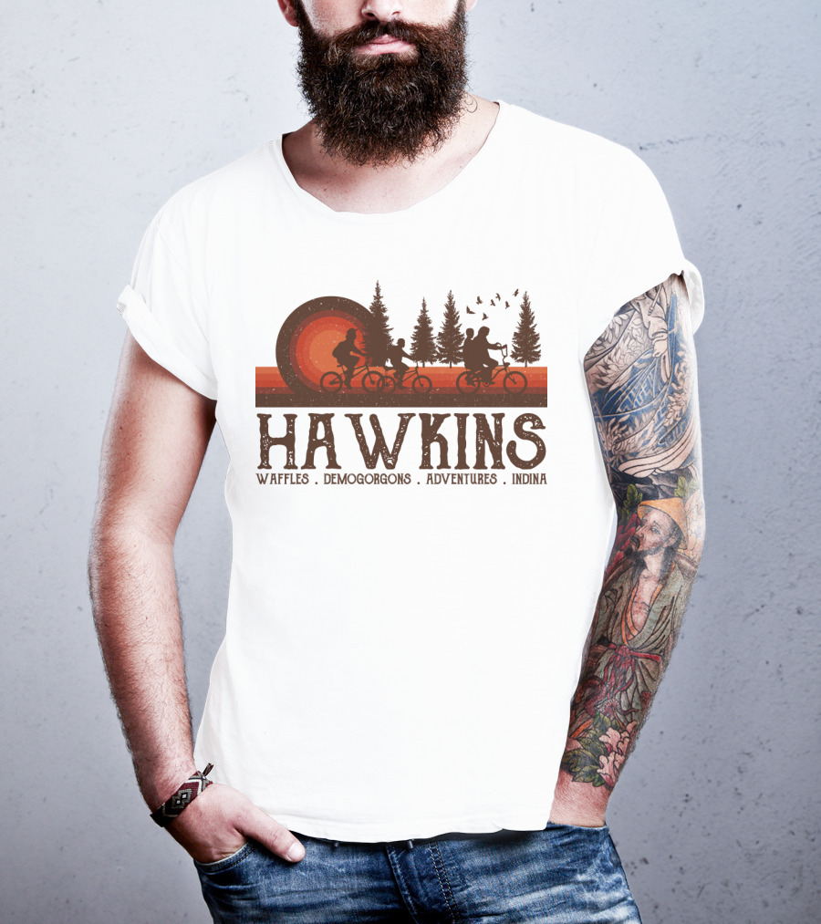 Hawkins Waffles Demogorgons Adventures Indina T-Shirt