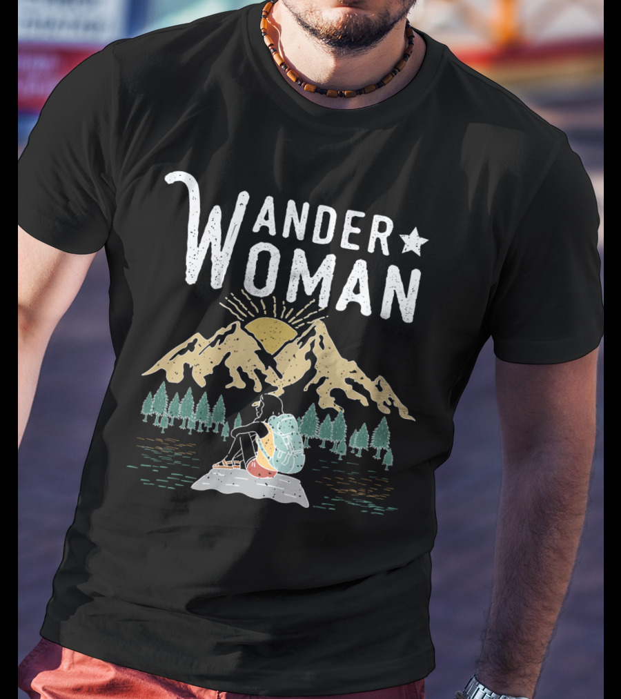 Wander Woman Mountain Hiking Adventure T-Shirt
