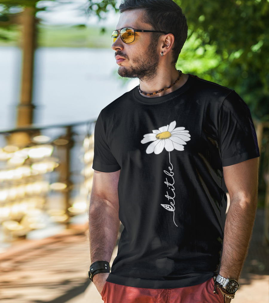 Let It Be Flower Daisy T-Shirt