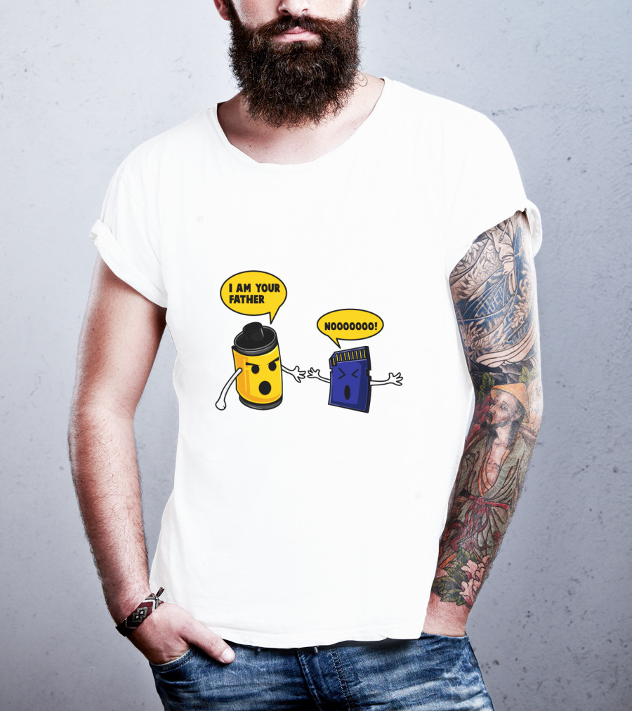 I Am Your Father Nooooooo Photography Film SD Card T-Shirt