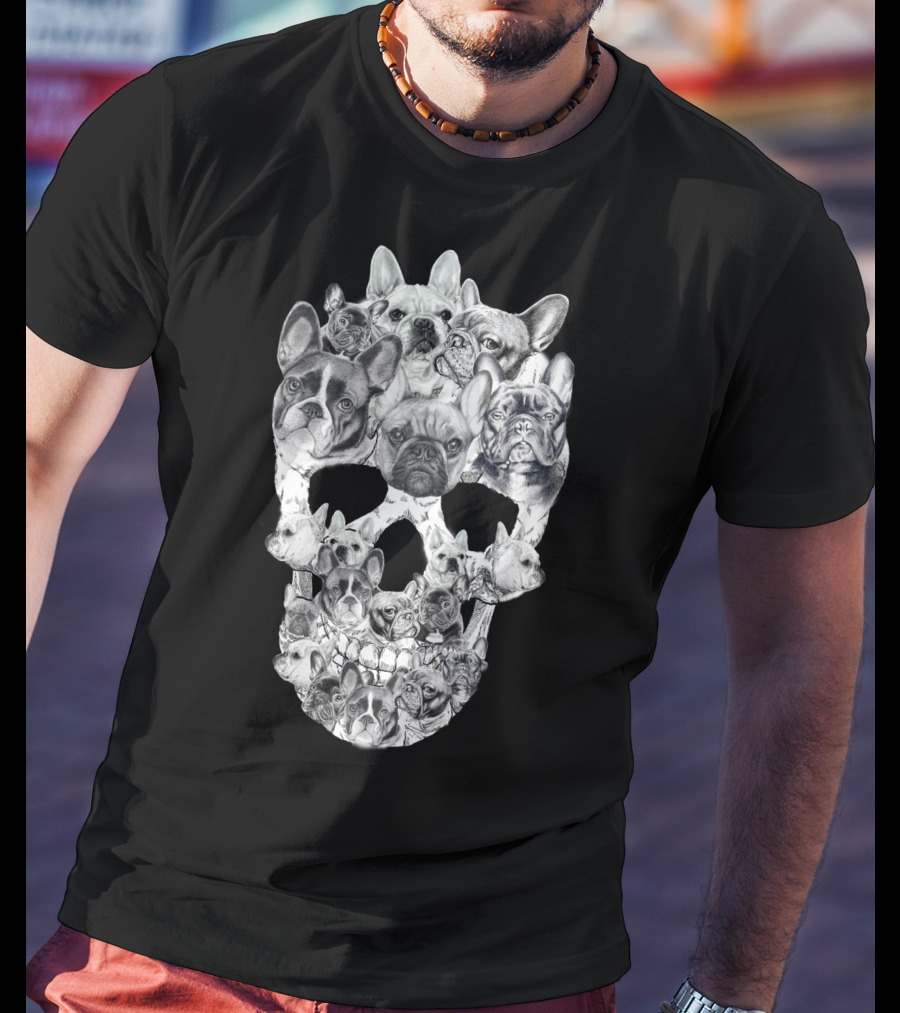 French Bulldogs Skull T-Shirt