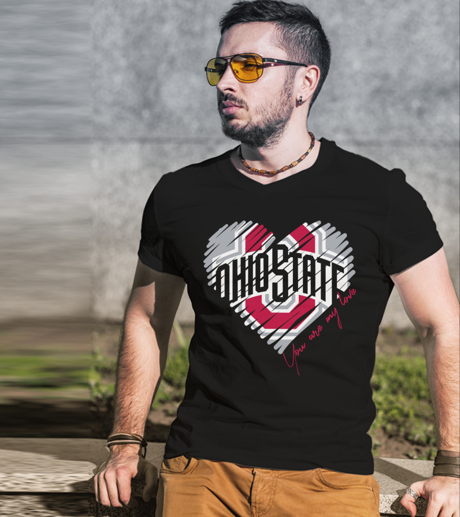 Ohio State Buckeyes You Are My Love Heart T-Shirt