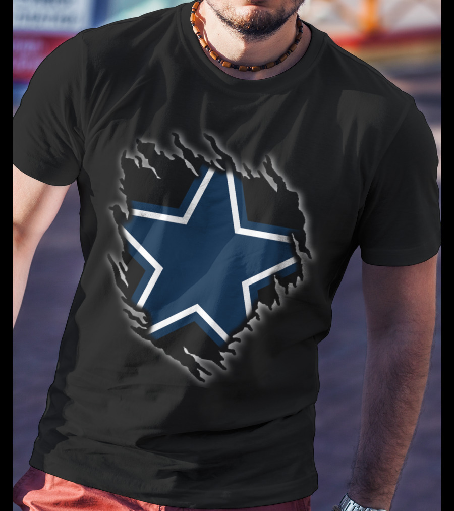 Dallas Cowboys Star Logo Ripped T-Shirt