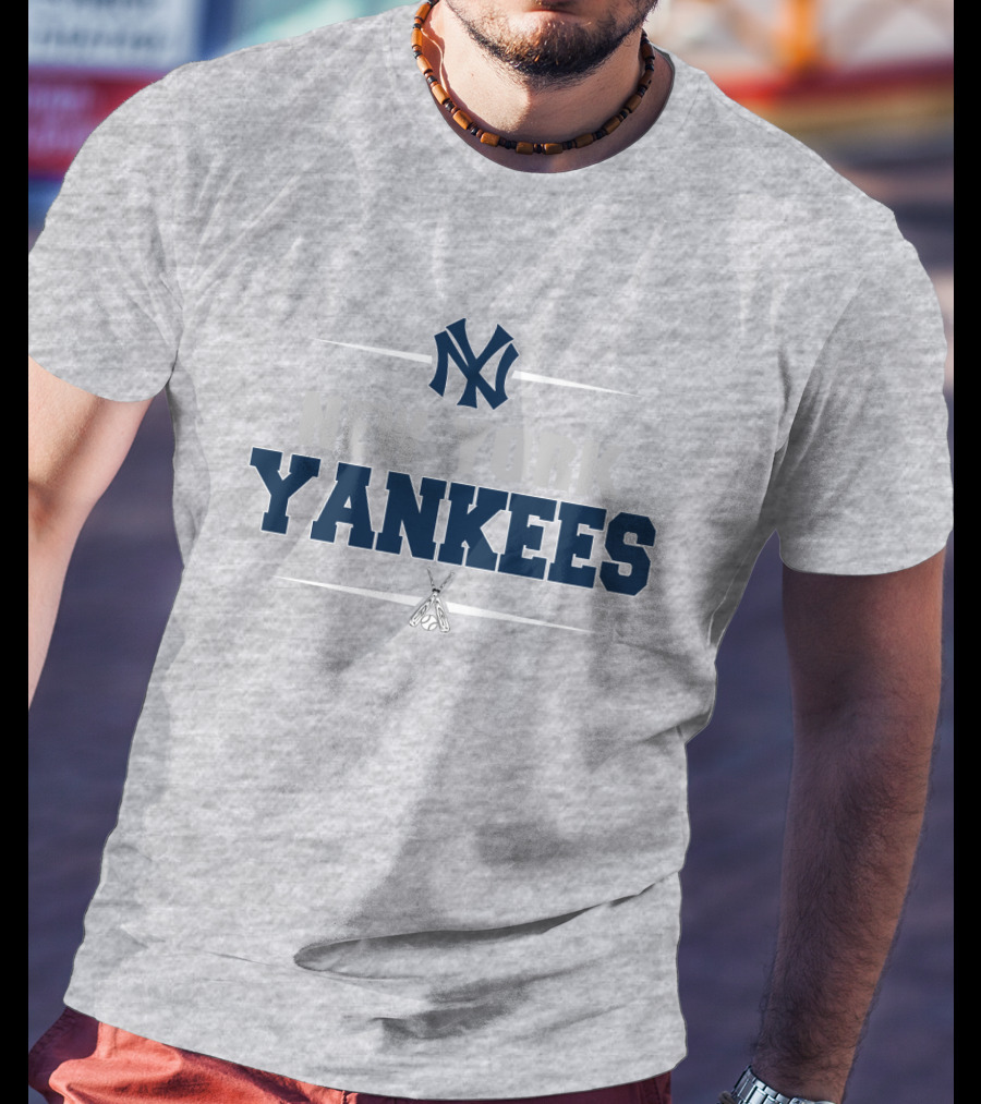 New York Yankees Ny Logo With Baseball Bats T-Shirt