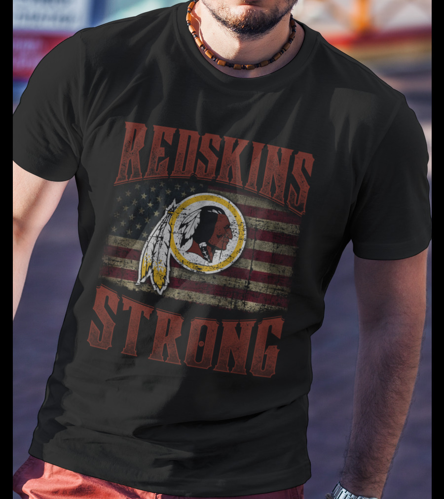 Redskins Strong American Flag T-Shirt