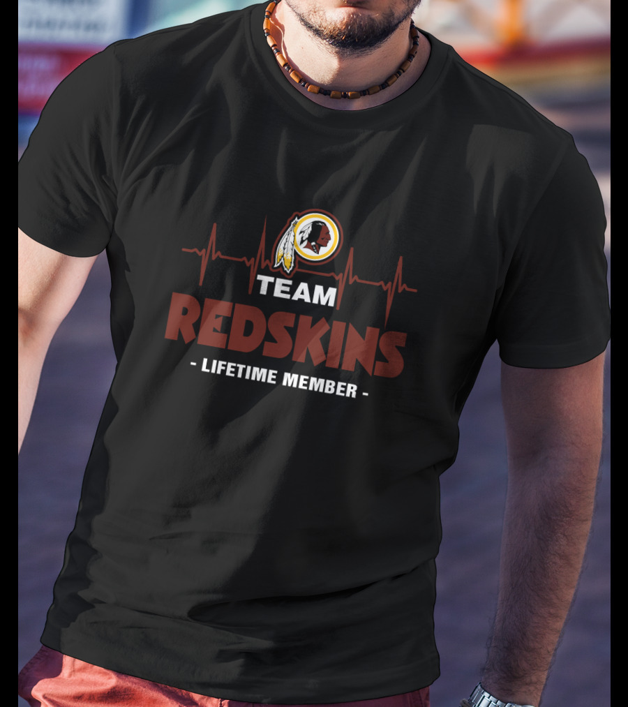 Team Redskins Lifetime Member T-Shirt