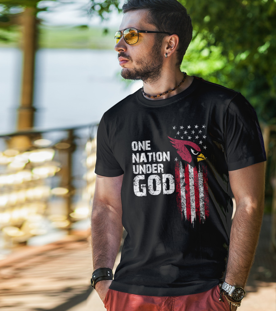 One Nation Under God Cardinals Fans T-Shirt