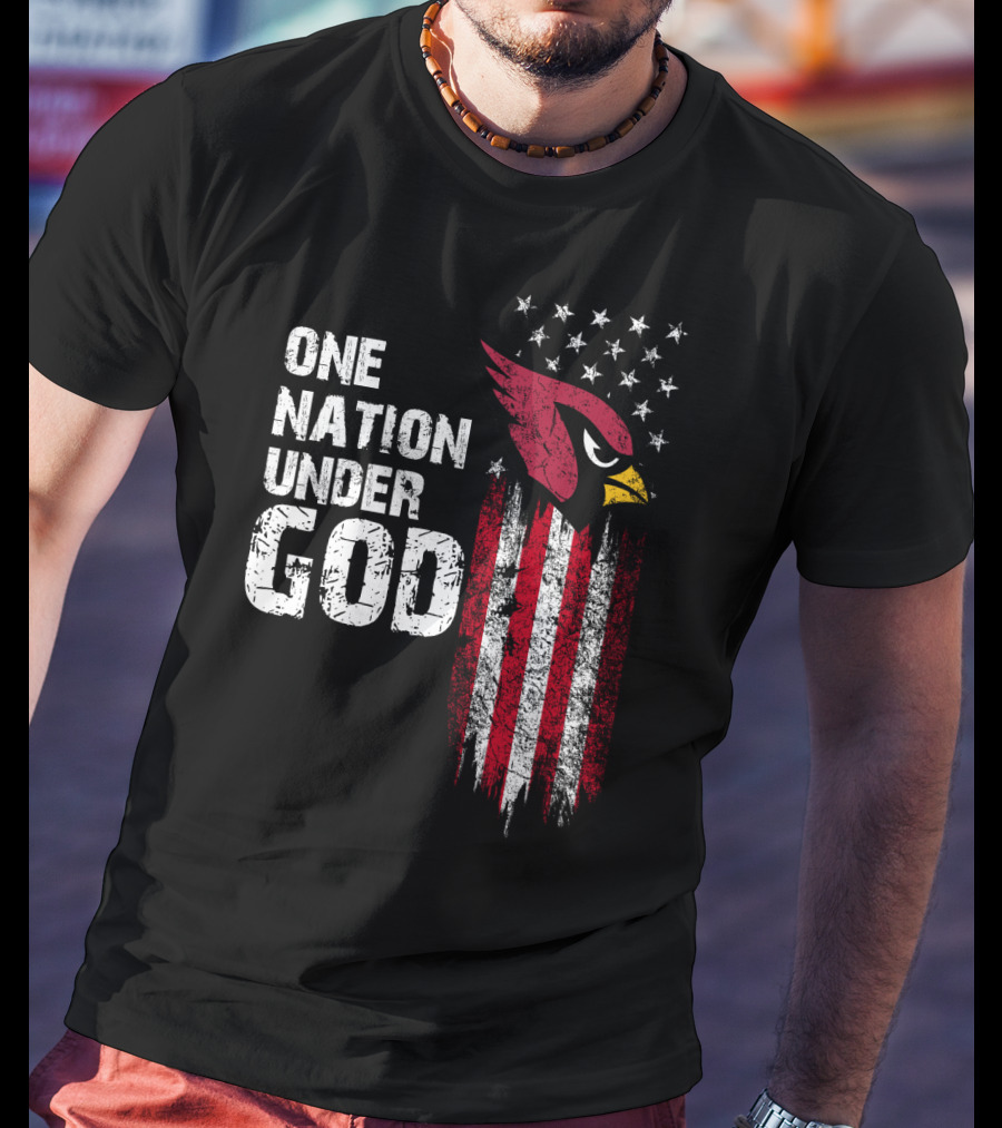 One Nation Under God Cardinals Fans T-Shirt