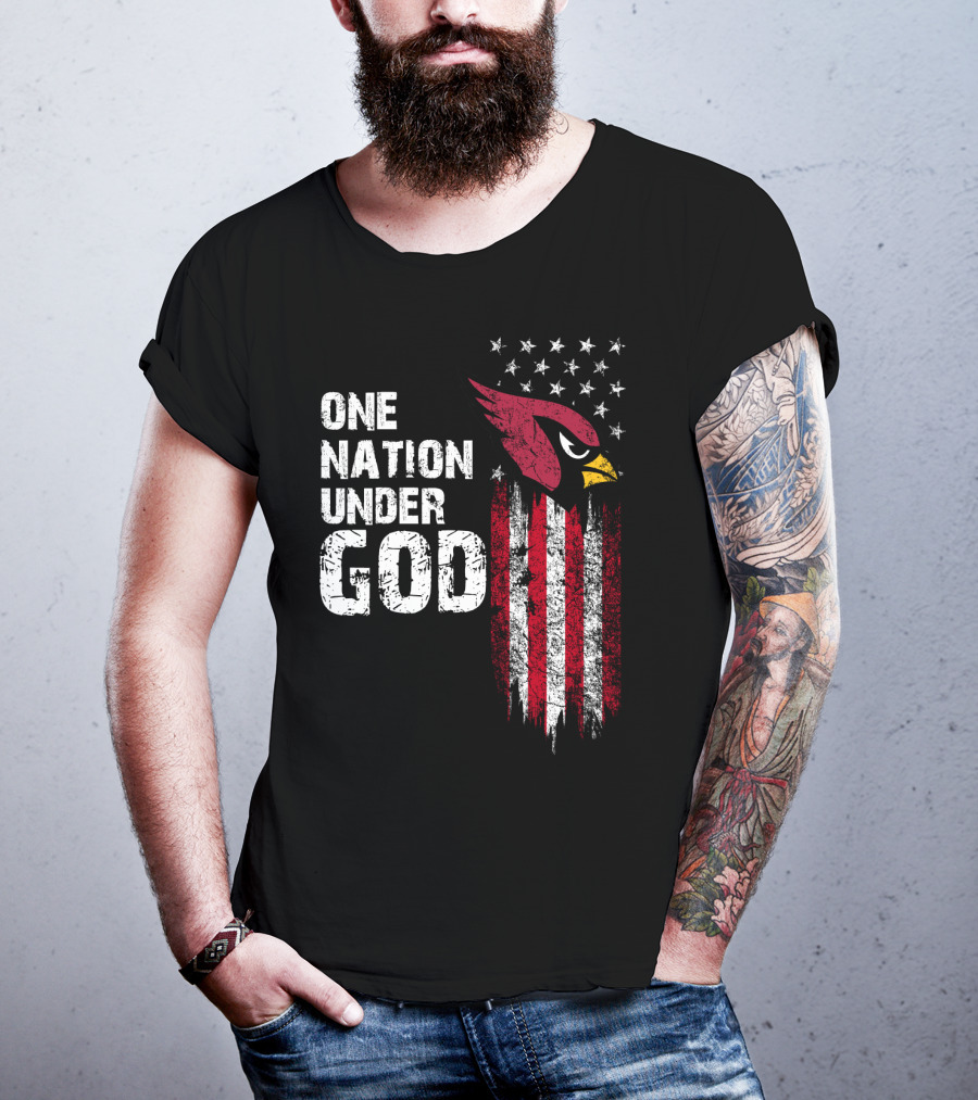 One Nation Under God Cardinals Fans T-Shirt