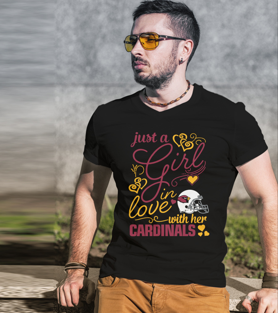 Just A Girl In Love With Her Cardinals T-Shirt