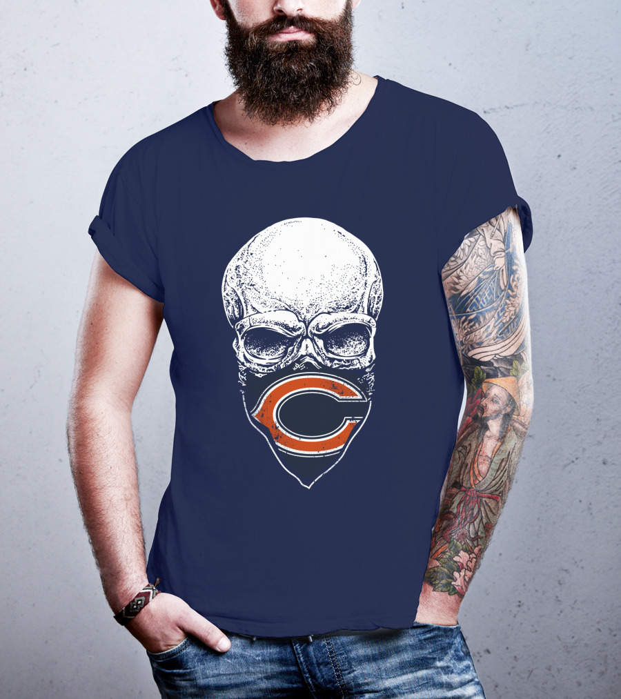 Chicago Bears Skull T-Shirt