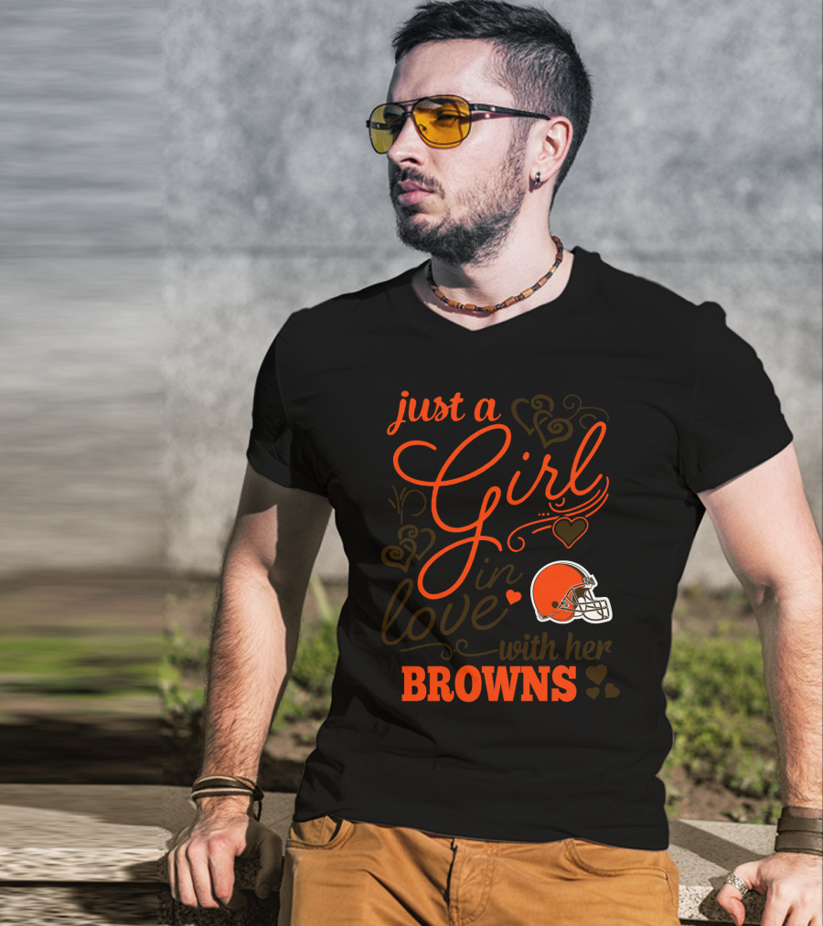 Just A Girl In Love With Her Browns T-Shirt