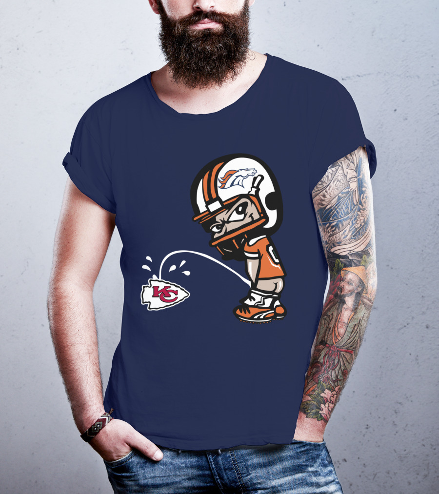 Denver Broncos Kc Rivalry Football Humor T-Shirt